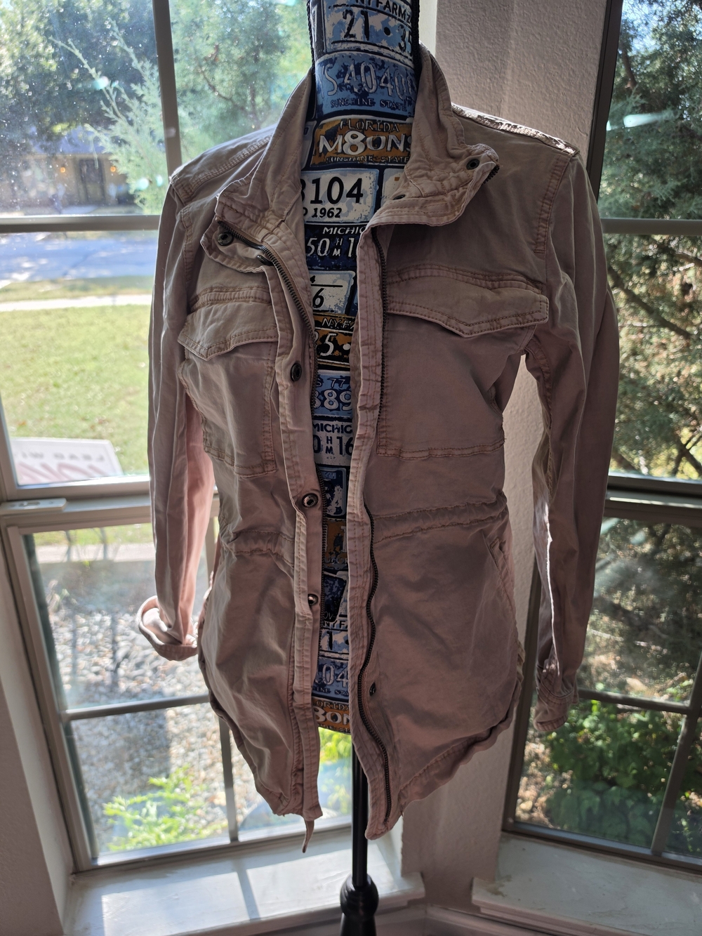 Style & Co. Light Pink Utility Jacket